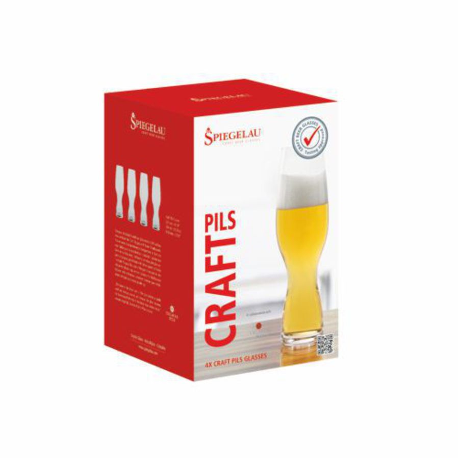 CraftPils Pilsner Beer Glass set of 4 image 3